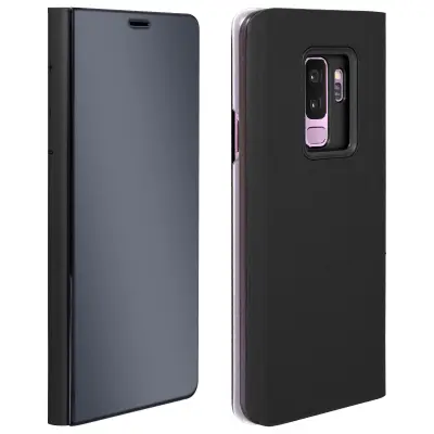 Futrola Galaxy S9 Plus ogledalo preklop kruta maska funkcija stalka crna
