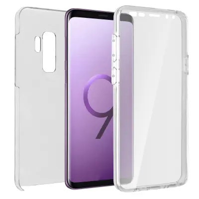 Maska Galaxy S9 Plus Silikon + Polikarbonatna leđa - Prozirna