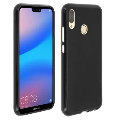 Maska Huawei P20 Lite Silikonski gel Protiv otisaka Crna