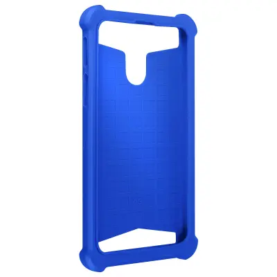 Navlaka za Smartphone 5.3'' do 5.5'' Silikonski Gel Kutovi Ojačani Stražnji Efekt Koža Plava