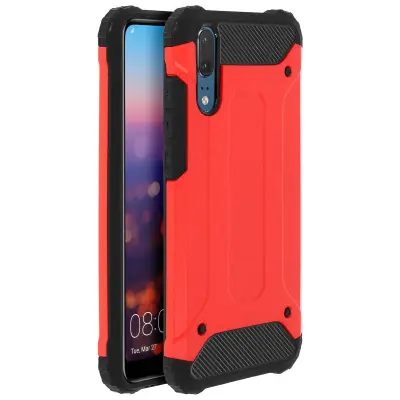 Maska Huawei P20 Defender II Anti-pad 1.8m Antišok - Crvena