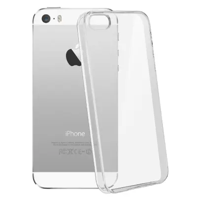 Maska iPhone SE, 5 i 5s ultra-tanki silikonski gel prozirna