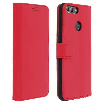 Futrola Huawei P Smart novčanik silikonska maska video stalak crvena