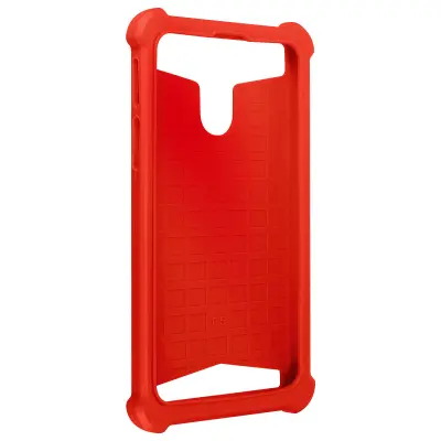 Navlaka za Smartphone 4.7'' do 5.3'' Silikonski Gel Kutovi Ojačani Stražnji Efekt Koža Crvena