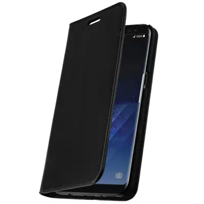 Kožna novčanik futrola crna Samsung Galaxy S8 - integralna zaštita