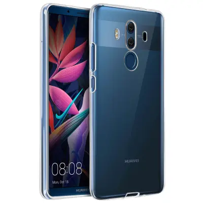 Maska Huawei Mate 10 Pro Meka maska Silikonski gel Ojačani kut - Prozirna