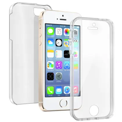 Potpuna prozirna maska Apple iPhone SE, 5 i 5S - Prednja i Stražnja zaštita