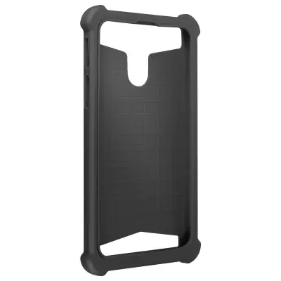 Navlaka za Telefon 5'' do 5.3'' Silikonski Gel Kutovi Bumper Stražnji Efekt Koža Crna i Zlatna