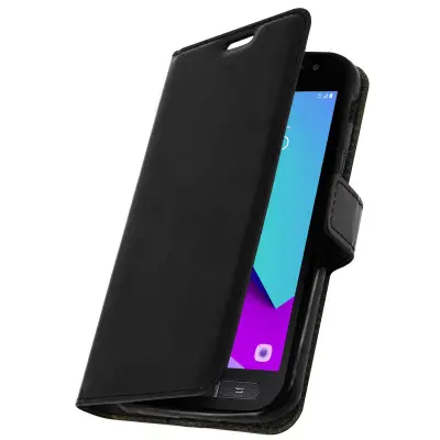 Maska, Novčanik torbica Samsung Galaxy Xcover 4 i 4S - Crna - Funkcija stalka