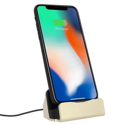 Priključna Stanica iPhone Punjenje i Sinkronizacija Lightning Konektor - Zlatna