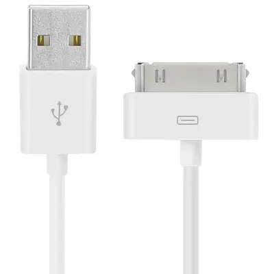 USB na Apple 30-pinski konektor kabel - bijeli