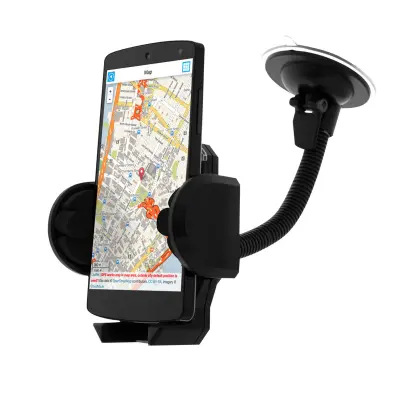 Auto Nosač Rotacija za Smartphone - Vakuumska Prisavka + Rešetka Ventilacije