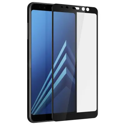 Zaštitna Folija Galaxy A8 Ekran Kaljeno Staklo Integralno Anti-eksplozija Crna