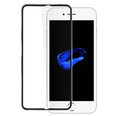 Zaštitna Folija od Titanskog Kaljenog Stakla za iPhone SE 2022 / 2020 i 8 / 7 – Obrub Crni