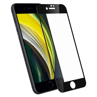 Kaljeno Staklo Integralna Zaštita iPhone SE 2022 / 2020 i 8 / 7 - Rubovi Crni