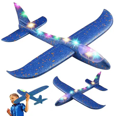 10 LED aviona od stiropora 49 cm - 3 načina osvjetljenja