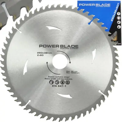 WIDIA rezna ploča za drvo - list pile 60 zuba 250x32mm