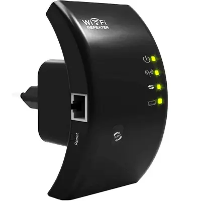 Bežični 2,4 GHz WIFI repetitor usmjerivač pojačivač signala 300Mb/s WPS 100m crni