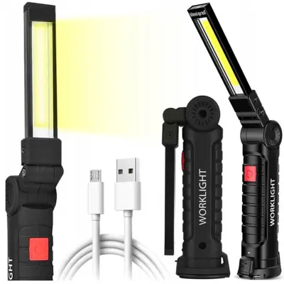 COB LED baterija. magnetska radionička svjetiljka savitljiva USB