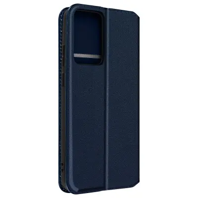 Futrola za Xiaomi 13 Lite, magnetski preklop, držač kartica, stalak za video, ponoćno plava