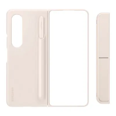 Futrola za Samsung Z Fold 4 s podrškom za S Pen, stojeća futrola, originalna bež