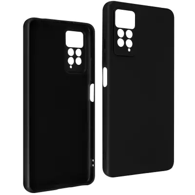 Maska za Redmi Note 11 Pro 5G silikon polutvrda Soft-touch crna