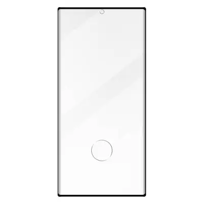 Kaljeno Staklo za Samsung S23 Ultra Crni Obrub Adhezivni Zakrivljen Anti-eksplozija
