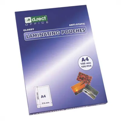A4 folije za laminiranje 100 mikrona, d.rect levia 1/100 008645