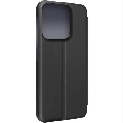 Clear View torbica za Xiaomi Redmi 12C s preklopom ogledalo stalak crna