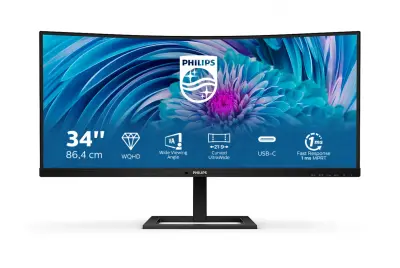 Philips 34", 346E2CUAE, HDMI, DP, HAS, USB-C, zvuč