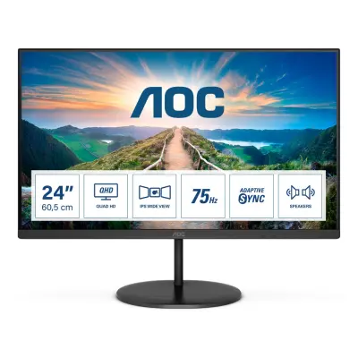 AOC Q24V4EA 23,8", QHD, HDMI, DP, 100Hz, zuvč.