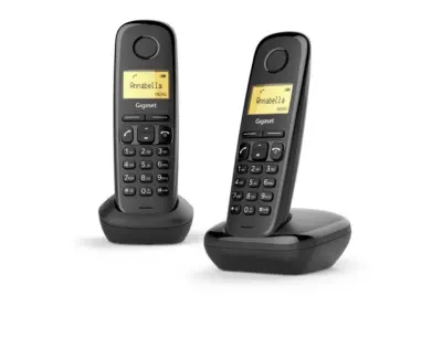 Gigaset A170 bežični duo fiksni telefon, crni