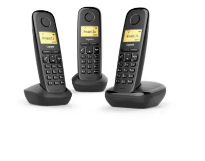 Gigaset A170 bežični trio fiksni telefon