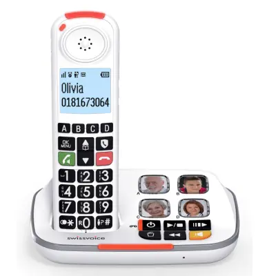 Swiss Xtra 2355 fiksni telefon, bijeli