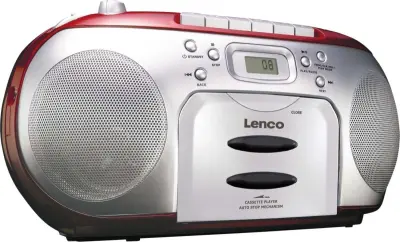 Lenco radio/CD/kasetofon SCD-420 crveni