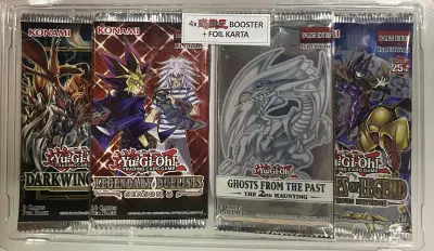 Yu-Gi-Oh! 4 Booster Packs & Foil Card