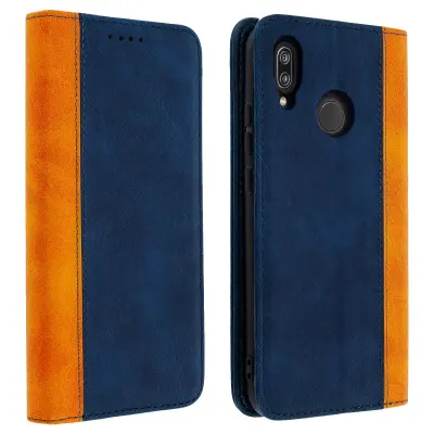 Futrola Huawei P20 Lite Folio pretinac za karticu funkcija stalka tamnoplava