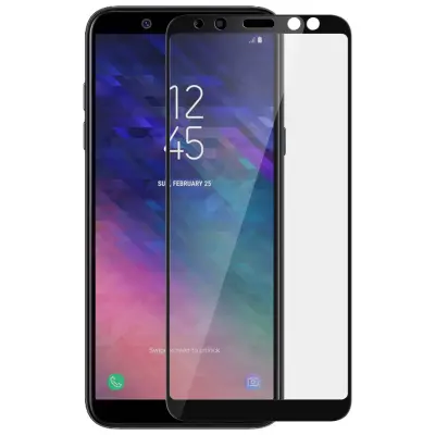 Zaštitna Folija Samsung Galaxy A6 Zaštita Ekrana Kaljeno Staklo Obrub Crni