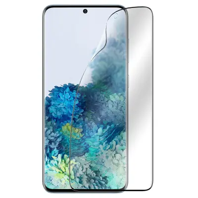 Zaštitna Folija Samsung Galaxy S20 Plastična Ultra-fleksibilna Rubovi Zakrivljeni Obrub Crni