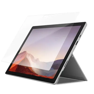 Zaštitna Folija Microsoft Surface Pro 7 Kaljeno Staklo 9H Ultra-tanko Bez Tragova Transparentna