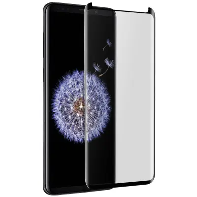Zaštitna Folija Galaxy S8 Plus / S9 Plus Kaljeno Staklo Zakrivljeno Transparentno Obrub Crni