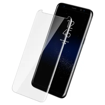 Zaštitna Folija Galaxy S8 Plus Kaljeno Staklo Zakrivljeno + Kit LED Lampa + Tekući Adheziv