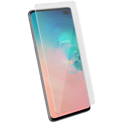 Zaštitna Folija Galaxy S10 Plus Kaljeno Staklo Zakrivljeno + Kit LED Lampa + Tekući Adheziv