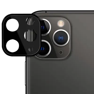 Zaštita Kamere iPhone 11 Pro / Pro Max Kaljeno Staklo 9H Bez Tragova Crna