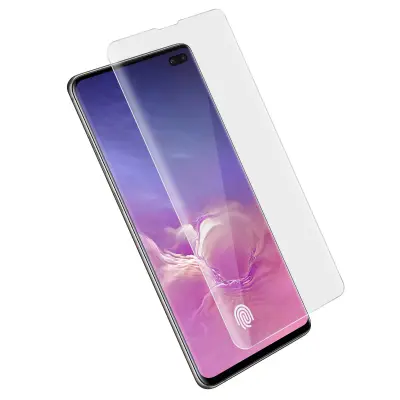 Zaštitna Folija Galaxy S10 Plus Fleksibilna Otporna Anti-ogrebotine Taktilno Glatko Transparentna