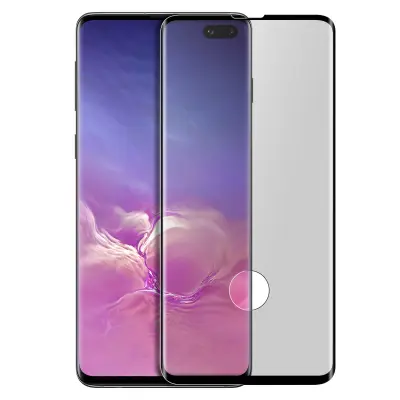 Zaštitna Folija Samsung Galaxy S10 Plus Kaljeno Staklo Zakrivljeno Transparentno Obrub Crni