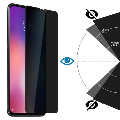 Zaštitna Folija Xiaomi Mi 9 Zaštita Ekrana Anti-špijunska Kaljeno Staklo Zatamnjeno