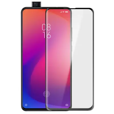 Zaštitna Folija Ekrana Xiaomi Mi 9T Kaljeno Staklo Skošena Transparentna Rub crni