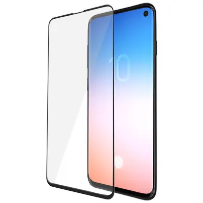 Zaštitna Folija Samsung Galaxy S10e Ekrana Kaljeno Staklo 9H Transparentna + Obrub crni