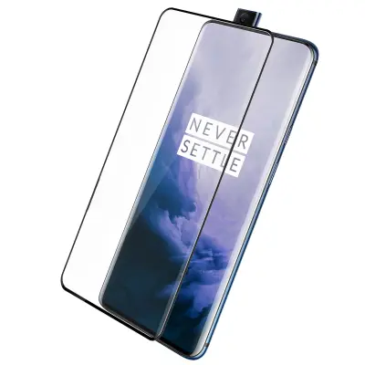 Zaštitna Folija Oneplus 7 Pro / 7T Pro Zaštita Kaljeno Staklo Zakrivljeno Bez Tragova crna